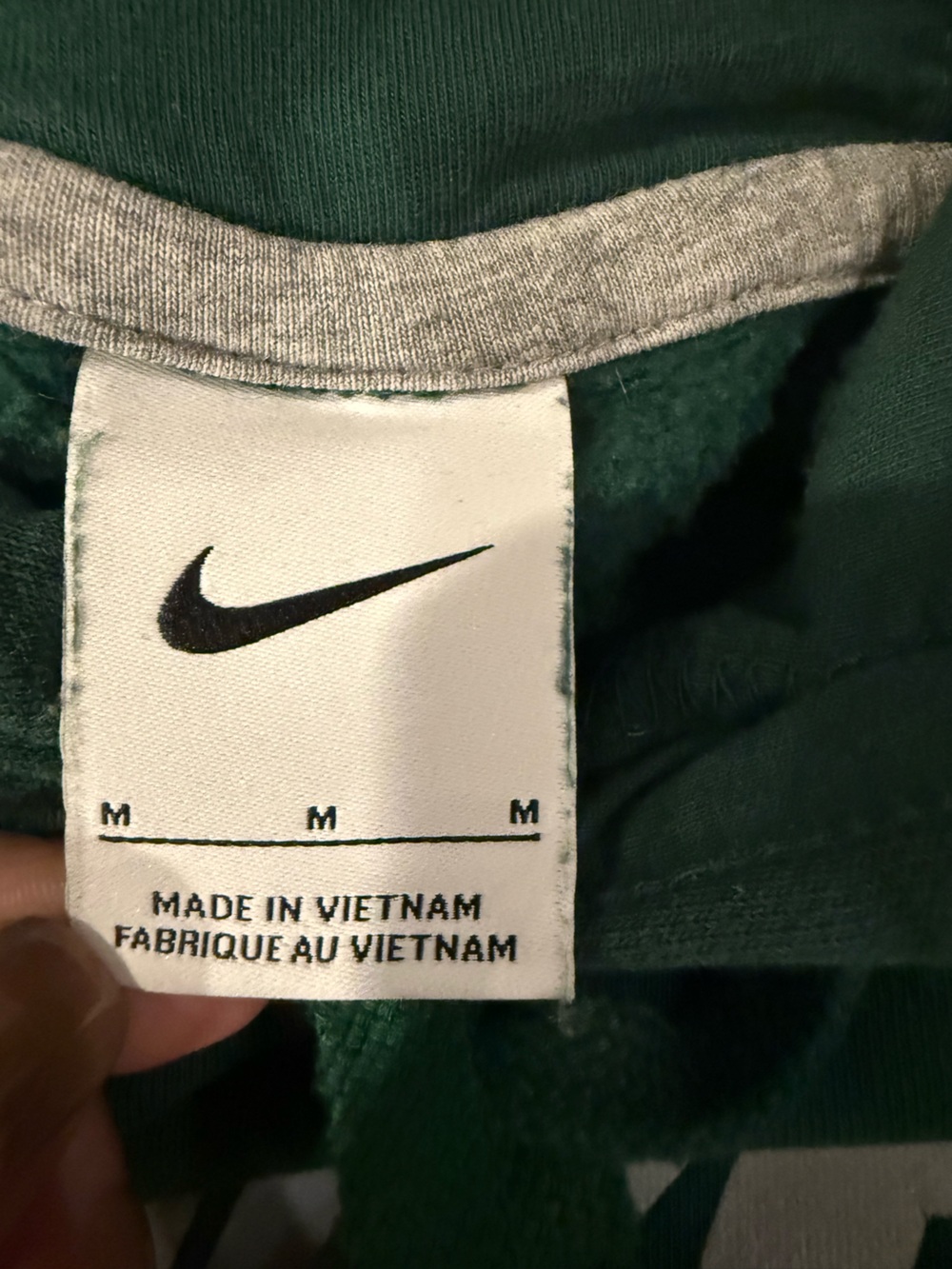 Nike Club Fleece Lacrosse Hoodie Green Pullover Men’s Medium - Picture 4 of 14